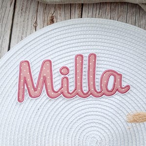 Ab 9 Euro: Name zum Aufbügeln in Schreibschrift, ab 3 Buchstaben .