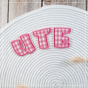 From 7.70 euros: Iron-on fabric letters, from 3 letters image 3