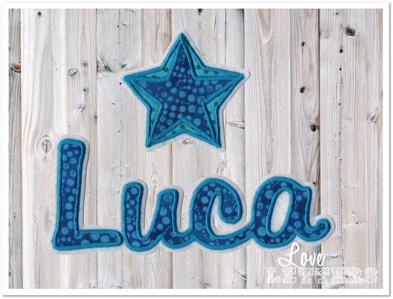 From 7.80 euros: iron-on name cursive from 3 letters. image 9