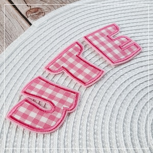 From 7.70 euros: Iron-on fabric letters, from 3 letters image 1