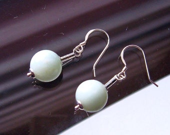 Amazonite earrings silver 925, gift for a birthday,