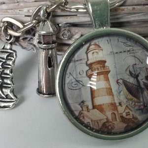 Lighthouse keychain / gift for men / boyfriend / gift set