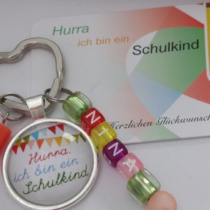 School enrollment gift keychain personalized / desired name / gift for girls / gift set