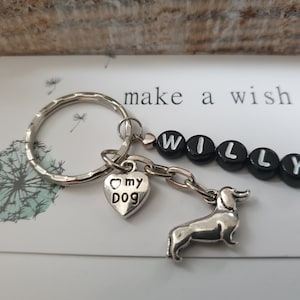 Dachshund keychain / gift for women / men / gift set