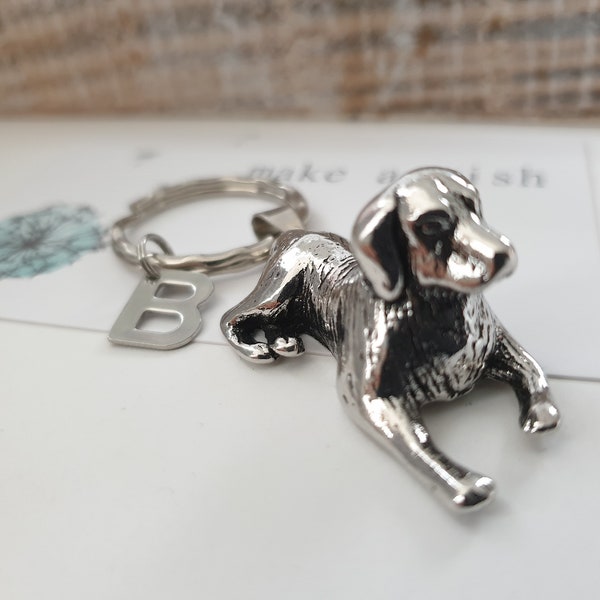 Hunting dog keychain personalized / gift for women / men / gift set