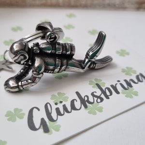 Glücksbringer Tauchen Schlüsselanhänger personalisiert / Geschenk für Frauen / Männer / Geschenkset