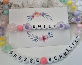 Große Schwester Kette und Armband / Geschwister Geschenk / Große Schwester Kette / Große Schwester Armband / Geschenkset