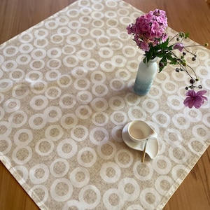 Design moderno, tovaglia LOOPS, cotone panama