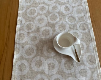 XXL modern, simple table runner, 100% linen