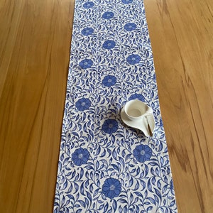 French, Moroccan summer, table runner, 100% linen image 5