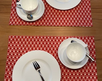 2 sets de table de Pâques, motif lapin