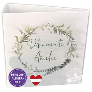 Ordner personalisiert, Aktenordner, Sammelmappe, A4 Ordner, Motivordner, Mappe mit Zweck und Datum personalisierbar, handmade