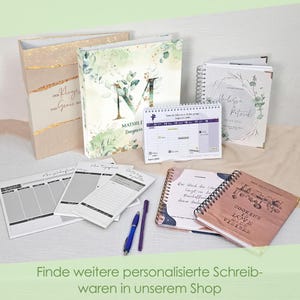 Personalisierte Mappen, Rezeptbücher, Kalender und Notizblöcke