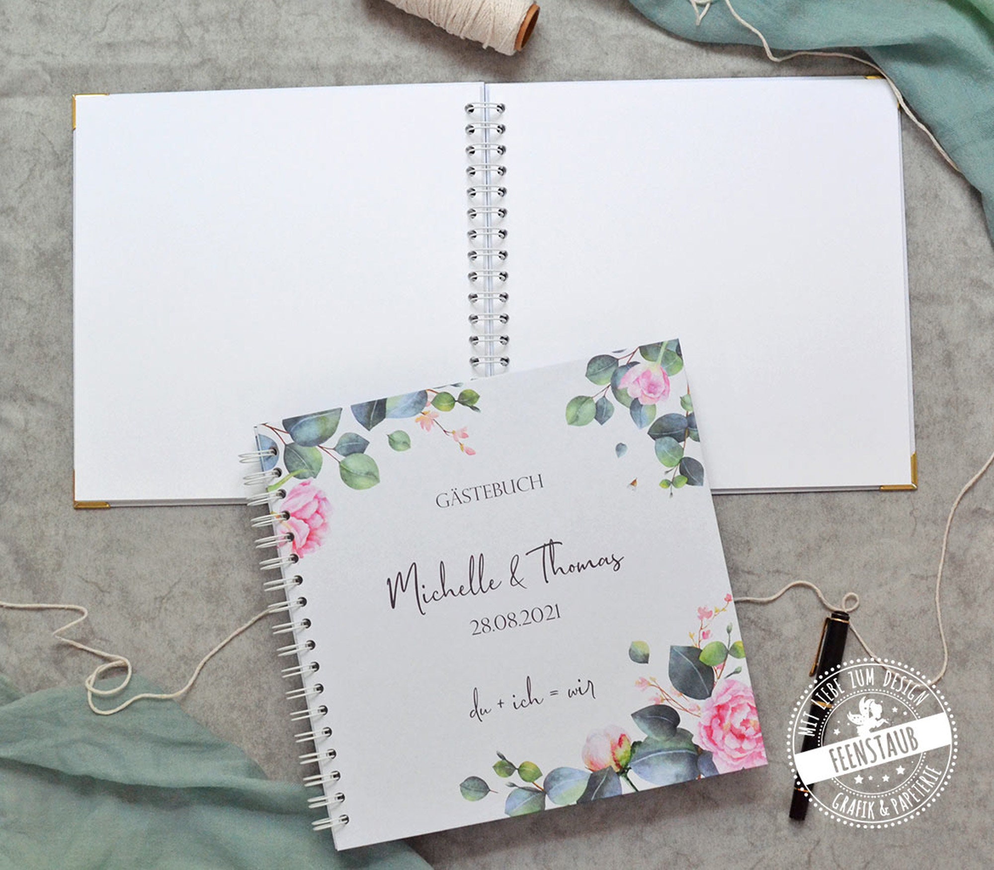 Gästebuch für die Hochzeit blanko Album zum Einkleben von Etsy