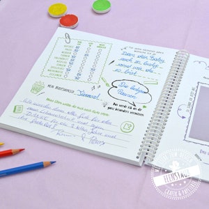 Abschiedsgeschenk Lehrerin Grundschule, selbst gestaltetes Erinnerungsbuch mit Steckbriefen der Schüler, Erinnerungsbuch für Lehrer Erzieher Bild 9