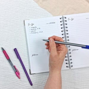 Notizbuch To-do Liste mit Spiralbindung