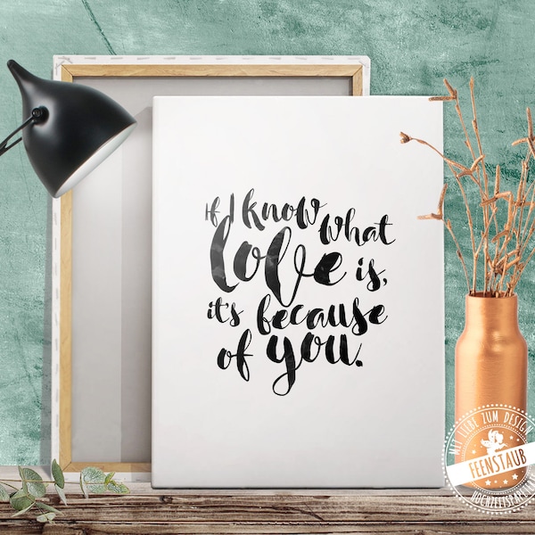 Valentinstag Geschenk, Valentinstaggeschenk Liebe, Geschenk Jahrestag, Hochzeitsgeschenk, Hochzeit Spruch, Poster, Leinwand, Hochzeitsdruck