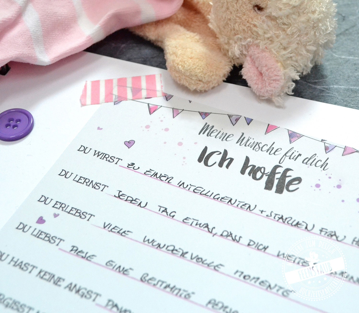 Geschenk zur Geburt Gästebuch Karten für gute Wünsche an das Etsy.de