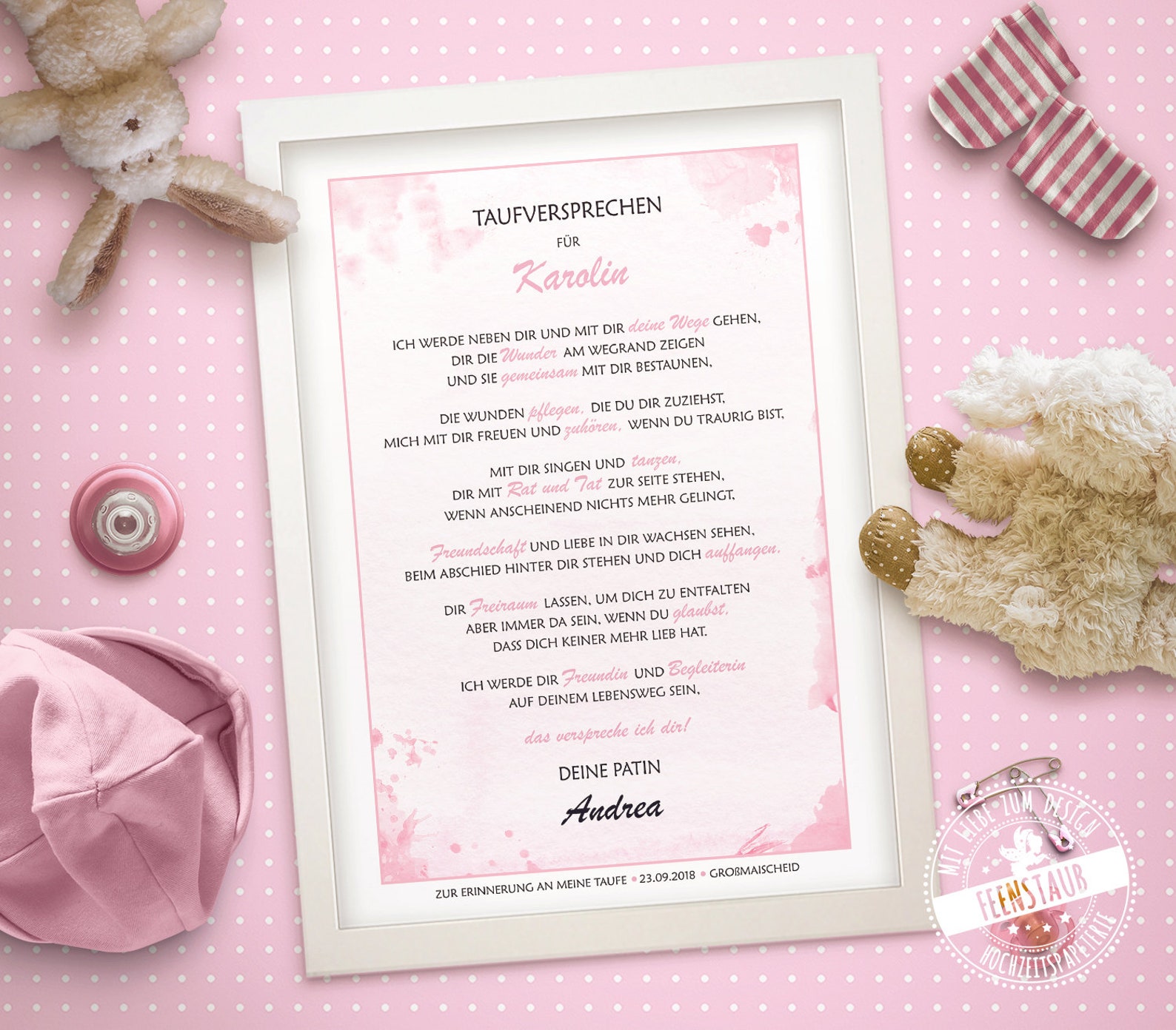 lettre pour un baptême