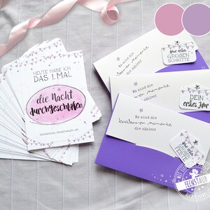Carte cardine per bambini per il 1° anno, SET di 3 grandi passi, prime volte, carte mensili, carte sviluppo, carte cardine in tedesco, rosa