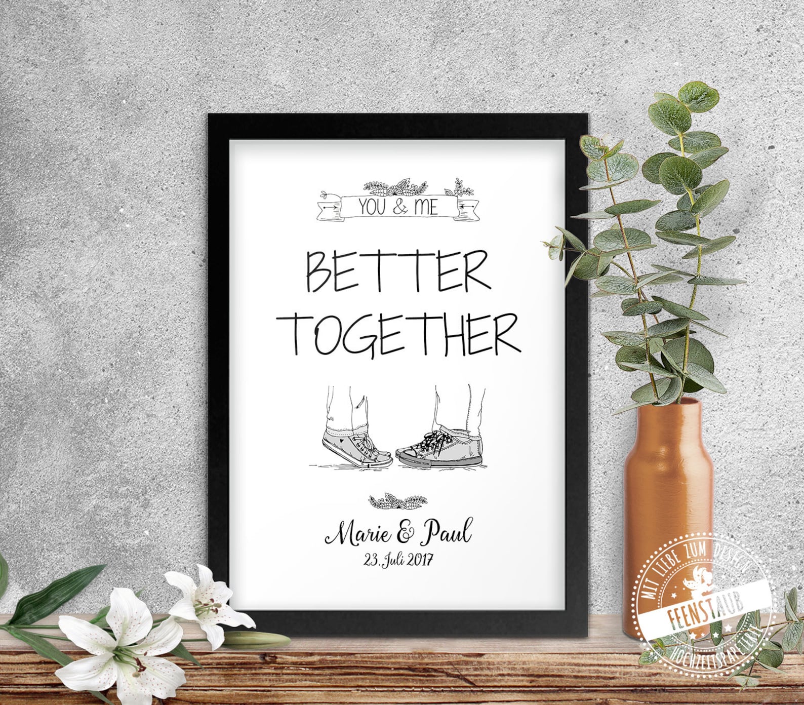 Better together Jahrestag Beziehung Geschenk Etsy.de