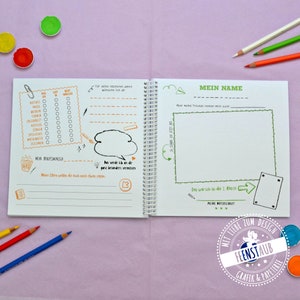 Abschiedsgeschenk Lehrerin Grundschule, selbst gestaltetes Erinnerungsbuch mit Steckbriefen der Schüler, Erinnerungsbuch für Lehrer Erzieher Bild 8