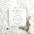 Guest book with questions for Confirmation | Personalized memory book | Confirmation, Communion | 25 x 25 cm hardcover | First Communion fish product logo
