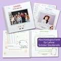 Farewell gift for elementary school teacher, self-designed memory book with student profiles, memory book for teachers and educators product logo
