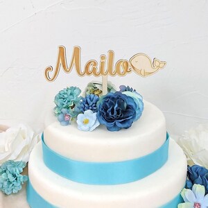 Decorazione per torta di comunione personalizzata | Decorazione per torta di cresima | Decorazione per torta con nome | Decorazione in legno per torte e pasticcini