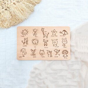 Tagliere per la colazione personalizzato | Tagliere per la merenda dell'insegnante inciso | Tagliere in legno come regalo di addio | Regalo per un insegnante o un educatore