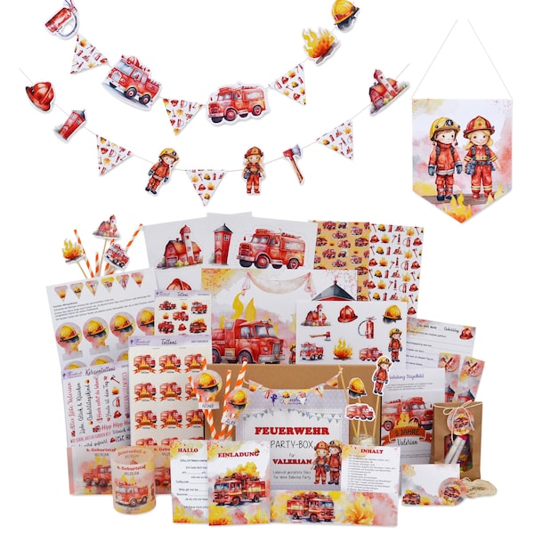 Feuerwehr kindergeburtstag - Etsy.de