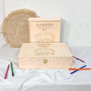 Scatola in legno personalizzata per insegnanti | Scatola regalo incisa per educatori | Regalo di commiato per la scuola elementare | Scatola regalo di ringraziamento per insegnanti | Scatola ricordo in legno