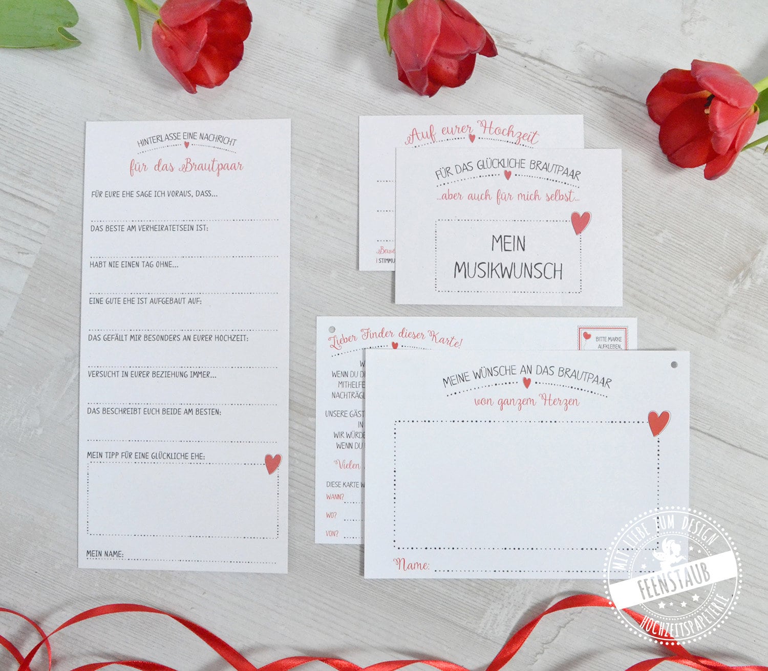 Gastebuch Fur Die Hochzeit Gastebuchkarten Zum Ausfullen Etsy