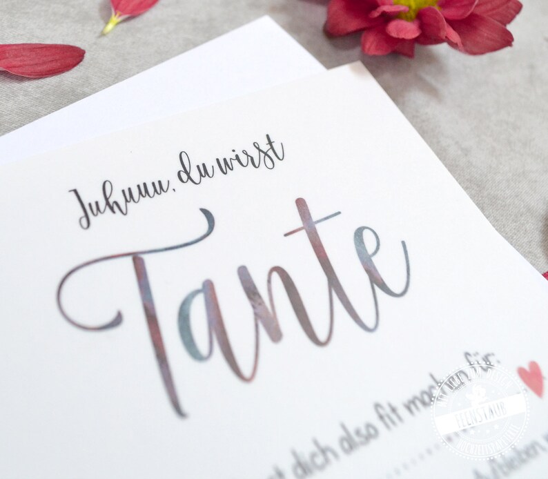 Du wirst Tante Schwangerschaft verkünden Babyankündigung mit Etsy