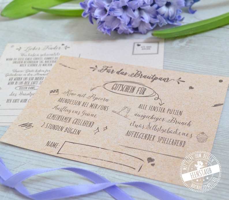 Tarjetas con globos, billetes de vuelo en globo para la boda, dejar que los globos se eleven como juego de bodas, tarjetas de deseos y vales para los novios imagen 1