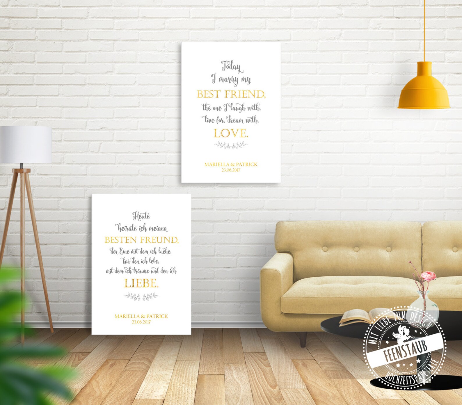 Heute heirate ich meinen besten Freund Hochzeitsgeschenk Etsy.de