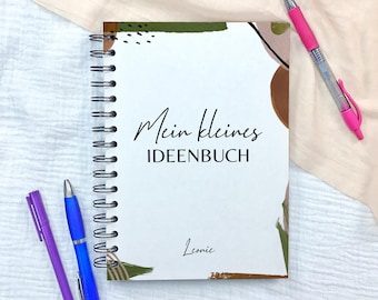 Notizbuch A5 | personalisiert mit Name und Wunschtext | Spiralbuch | Geschenk für Ihn | Notizbuch liniert, blanko, gepunktet, To-Do Liste