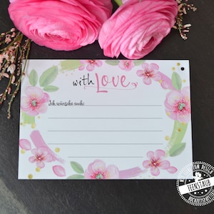 Ballonflugkarten zur Hochzeit, gute Wünsche an Brautpaar mit Hochzeitsballons in den Himmen steigen lassen, Geschenk zur Hochzeit, Blumig