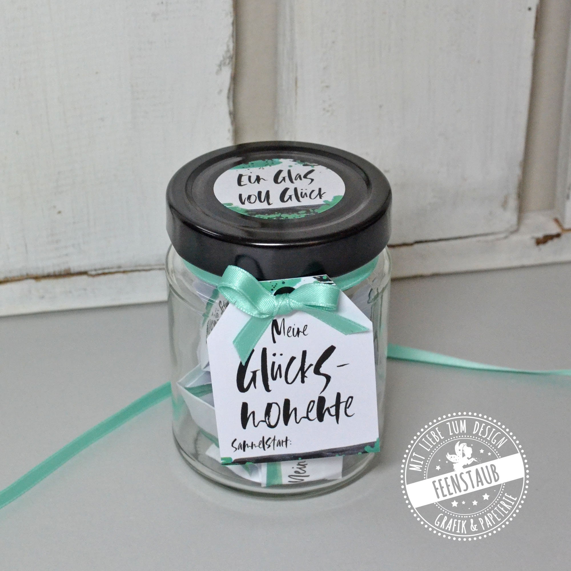 Glück im Glas Glücksglas zum Sammeln von Glücksmomenten & Etsy
