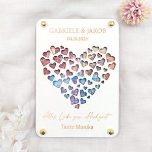 Geldgeschenk Wunscherfüller Herzen | personalisiertes Hochzeitsgeschenk | Hochzeitkarte zum Geld verschenken | Geschenkidee zur Hochzeit