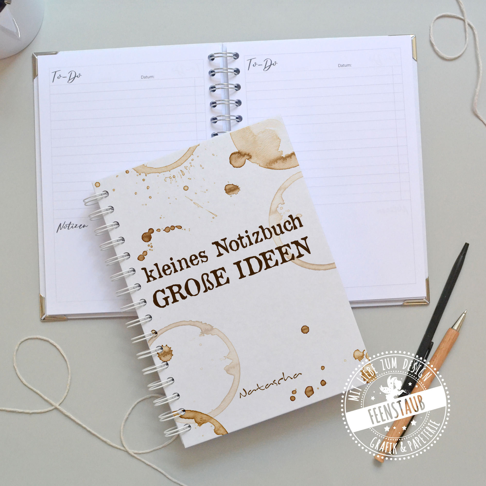 Notizbuch personalisiert A5 mit Name und Spruch Geschenk für Etsy