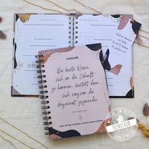 Positives Mindset-Tagebuch für mehr Dankbarkeit und Achtsamkeit im Alltag 90-Tage-Challenge für positives Denken, workbook fragen Feenstaub®