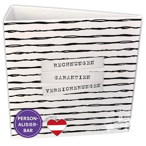 Ordner personalisiert, Aktenordner, Sammelmappe, A4 ordner, Motivordner mit Streifen, Mappe mit Zweck und Datum personalisierbar, handmade