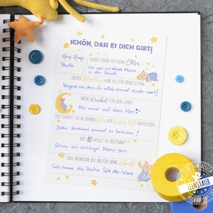 Regalo nascita, biglietti libro degli ospiti con domande da compilare, consigli, saggezza, auguri per il bambino, promemoria battesimo baby shower, orsetto
