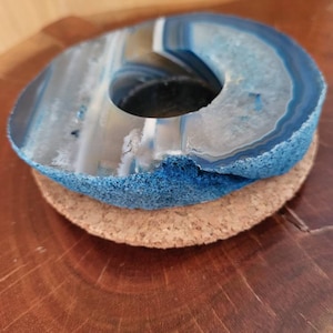Teal Tea Light Candle Holder