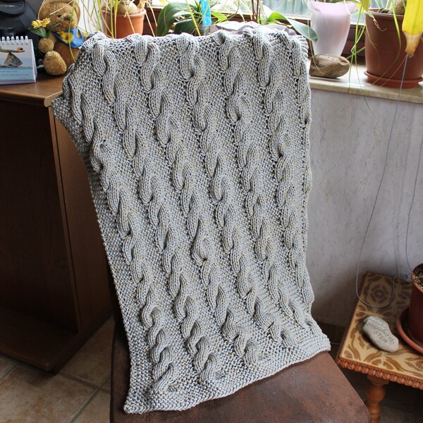 Babydecke, gestrickt