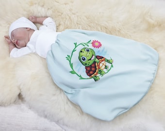 Atelier MiaMia Swaddle Bag Turtle, Romper Bag Deluxe 24