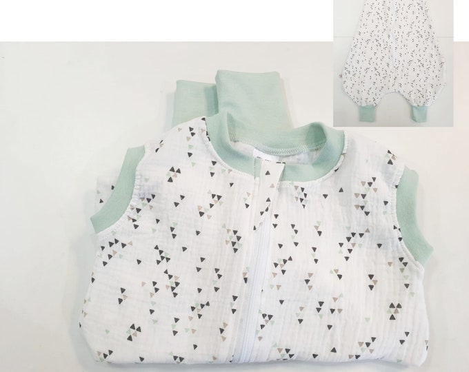 Atelier MiaMia *Mutzelpumper* Sleeping bag with feet, slumber bag, pucksack romper bag baby toddler size 50-104