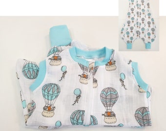 Atelier MiaMia *Mutzelpumper* Sleeping bag with feet, slumber bag, pucksack romper bag baby toddler size 50-104