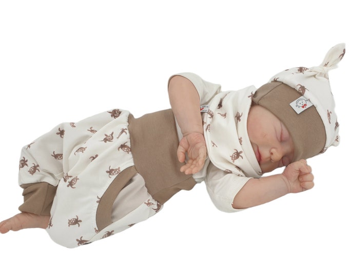 Atelier MiaMia pump pants individually or in a set baby child designer limited turtle